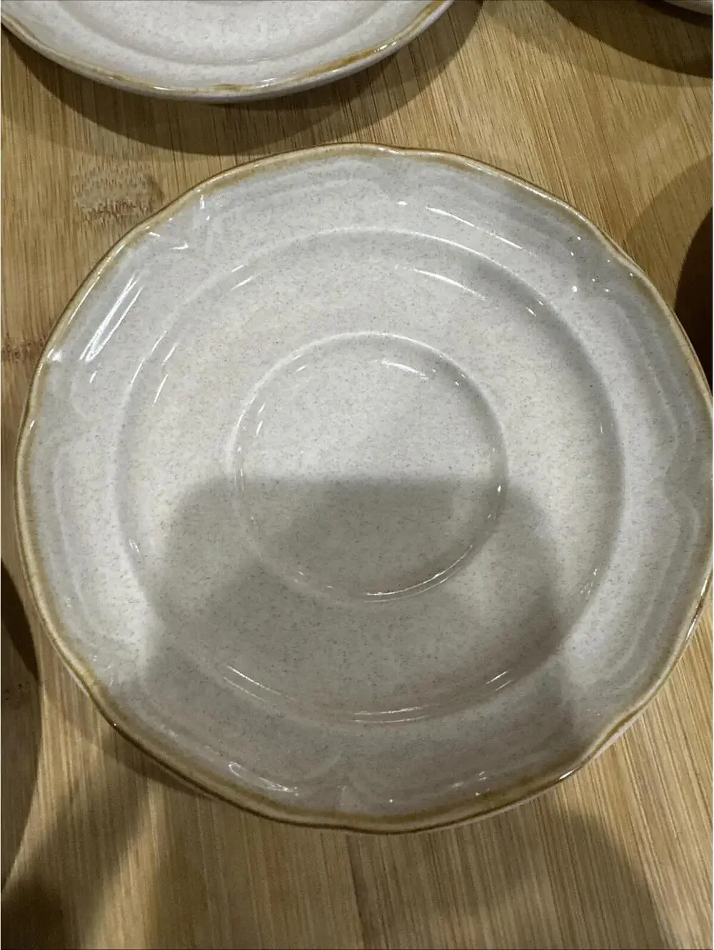 VTG 6 International China Co Endura Collection Saucers Plates Stoneware Japan 6